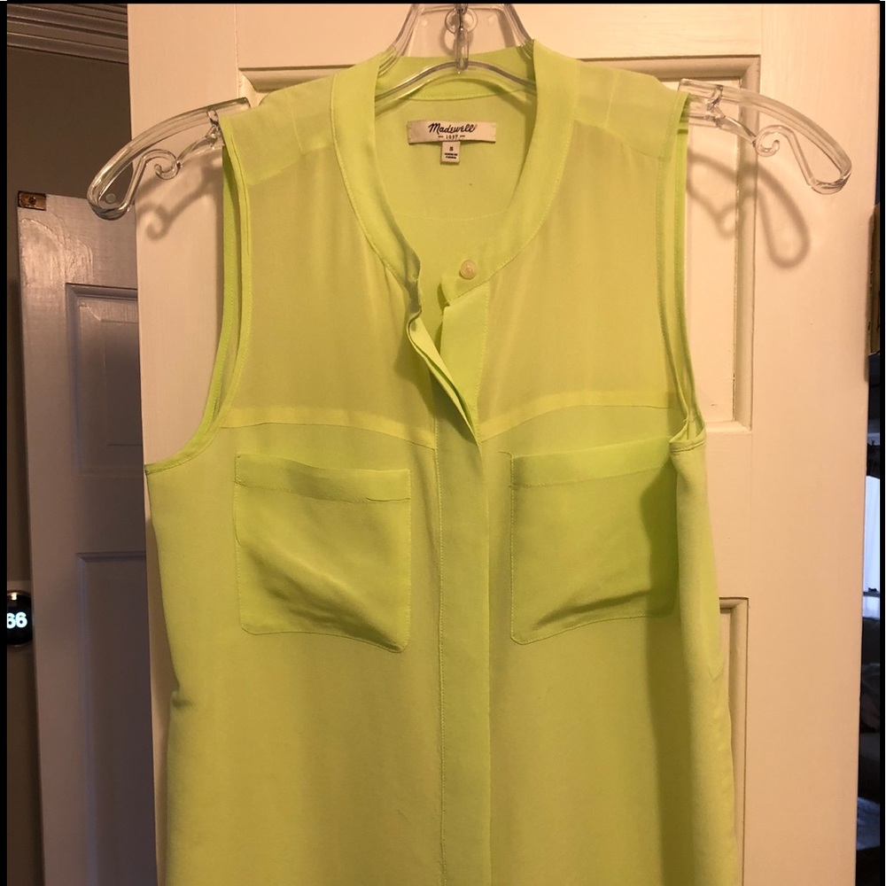 Madewell Silk Sleeveless Blouse